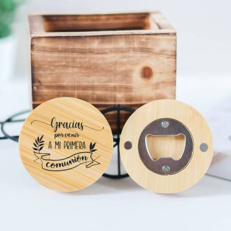 Abridor de madera con Frase de comunión - Inicio