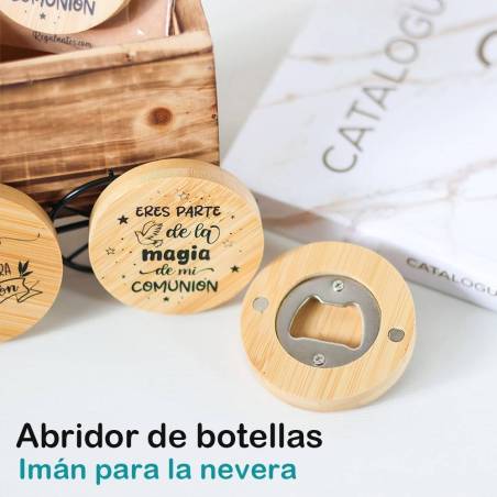 Abridor de madera con Frase de comunión - Inicio