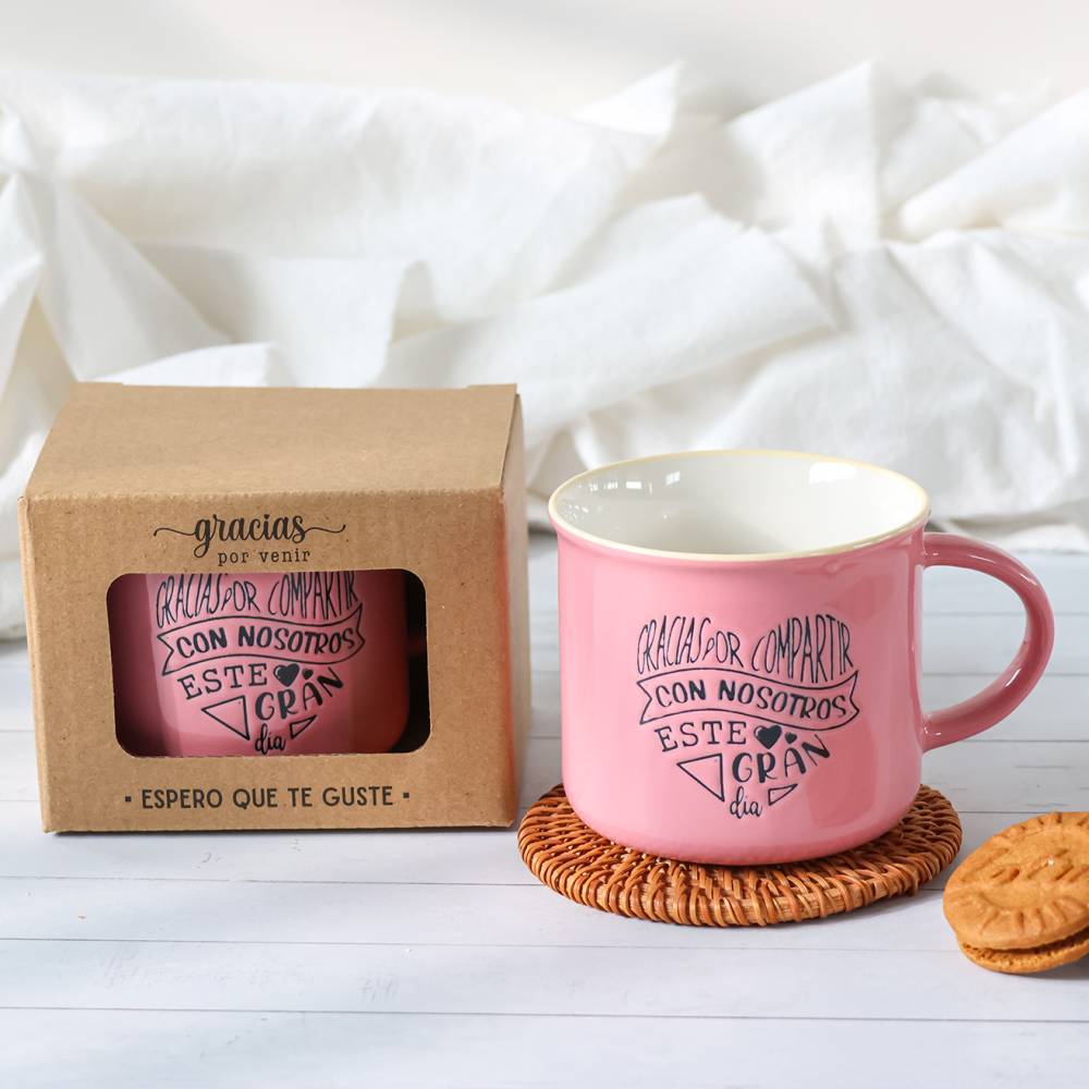Tazas con frases pequeñas Detalles para invitados de boda - Inicio