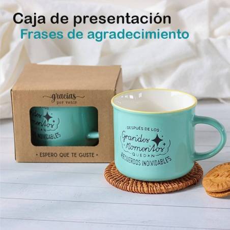 Tazas con frases pequeñas Detalles para invitados de boda - Inicio
