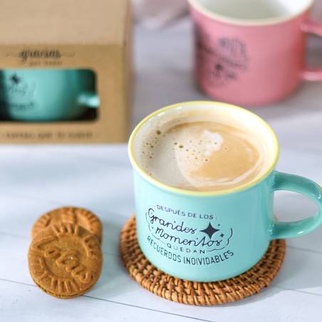 Tazas con frases pequeñas Detalles para invitados de boda - Inicio