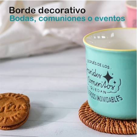 Tazas con frases pequeñas Detalles para invitados de boda - Inicio