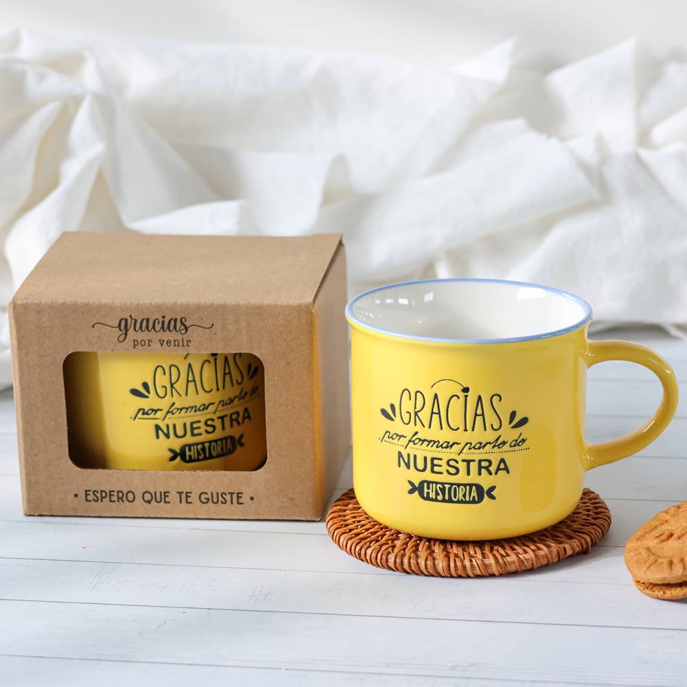 Tazas con frases pequeñas Detalles para invitados de boda - Inicio