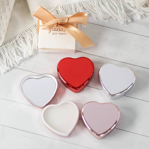Bálsamo labial con forma de corazón Recuerdo de bautizo - Detalles De Bautizo Para Mujeres