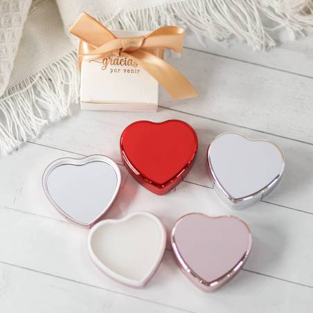 Bálsamo labial con forma de corazón Recuerdo de bautizo - Detalles De Bautizo Para Mujeres