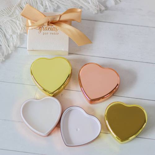 Bálsamo labial con forma de corazón plano Detalles invitados de boda - Inicio