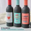 Set accesorios de vino con frases, Detalles invitados de boda - Detalles Boda Hombre