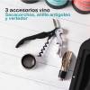 Set accesorios de vino con frases, Detalles invitados de boda - Detalles Boda Hombre