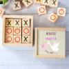 Juego 3 en raya personalizado con grabación " Cigüeña" Detalles invitados bautizo - Juegos personalizados de bautizo