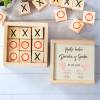 Juego 3 en raya personalizado con grabación "Gemelas Elefantes" Detalles invitados bautizo - Juegos personalizados de bautizo