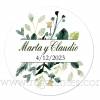 Pegatinas con nombres personalizadas para bodas - Pegatinas Y Etiquetas Personalizadas boda