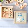 Juego 3 en raya personalizado con grabación "Raúl" Detalles invitados bautizo - Juegos personalizados de bautizo