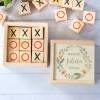 Juego 3 en raya personalizado con grabación "Arco" Detalles invitados bautizo - Juegos personalizados de bautizo