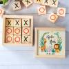 Juego 3 en raya personalizado con grabación "Selva" Detalles invitados bautizo - Juegos personalizados de bautizo
