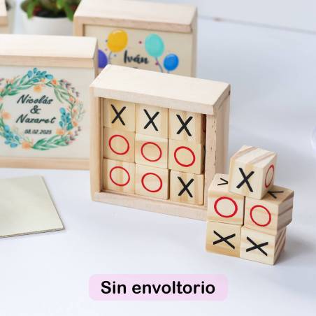 Juego 3 en raya personalizado con grabación " Valentina" Detalles invitados bautizo - Inicio