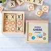 Juego 3 en raya personalizado con grabación "Espacio" Detalles invitados bautizo - Juegos personalizados de bautizo