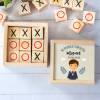 Juego 3 en raya personalizado con grabación "Miguel León" Detalles invitados comunión - Juegos personalizados de comunión