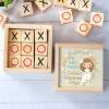 Juego 3 en raya personalizado con grabación "Cristina" Detalles invitados comunión - Juegos personalizados de comunión