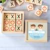 Juego 3 en raya personalizado con grabación "Gemelos" Detalles invitados comunión - Juegos personalizados de comunión