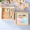 Juego 3 en raya personalizado con grabación "Mellizos" Detalles invitados comunión - Juegos personalizados de comunión