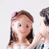 Figura Novios para Tarta de Boda, Diseño Divertido con Novio Cargando a la Novia, 17 cm - Figuras tarta