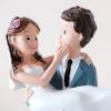 Figura Novios para Tarta de Boda, Diseño Divertido con Novio Cargando a la Novia, 17 cm - Figuras tarta