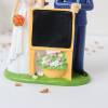 Figura Novios con Pizarra 21 cm, Decoración Original para Tarta de Boda - Figuras tarta