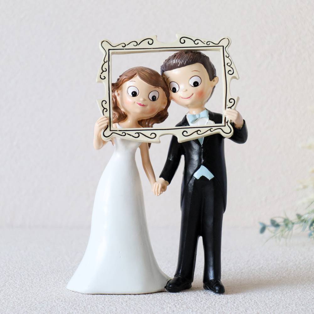 Figura Novios para Tarta de Boda, Decoración de Tarta de 23 cm - Figuras tarta