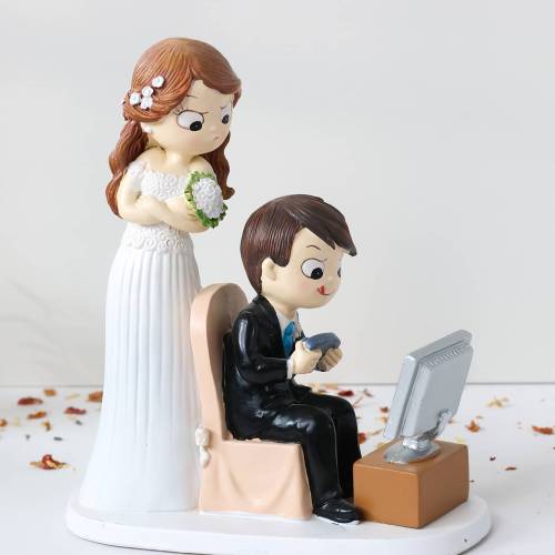 Figura para tarta de boda Videojuego - Figuras tarta
