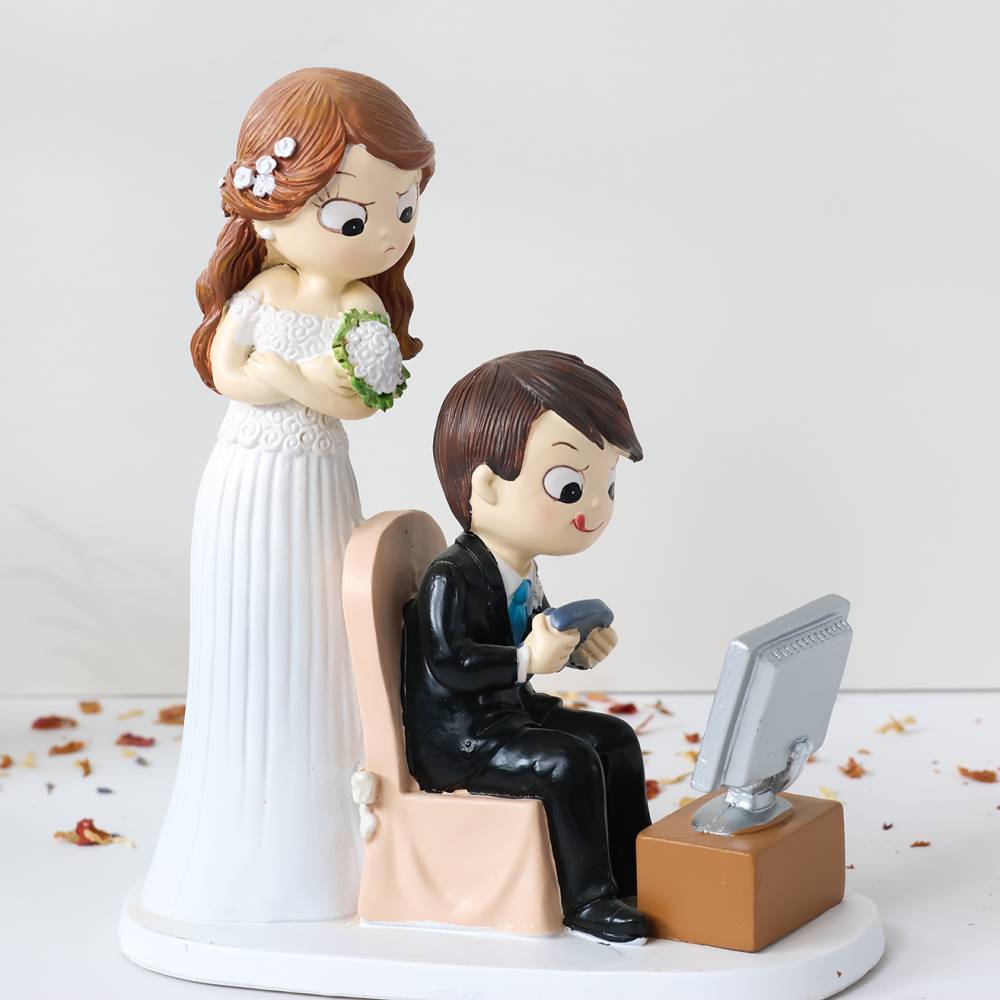 Figura para tarta de boda Videojuego - Figuras tarta