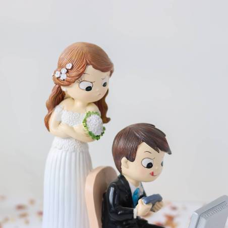 Figura para tarta de boda Videojuego - Figuras tarta