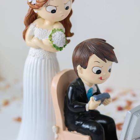 Figura para tarta de boda Videojuego - Figuras tarta