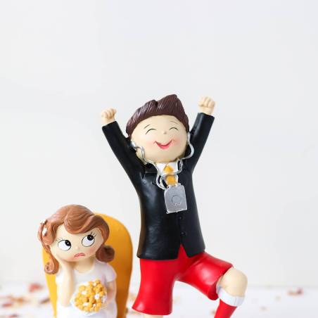 Figura tarta de boda Fútbol - Figuras tarta