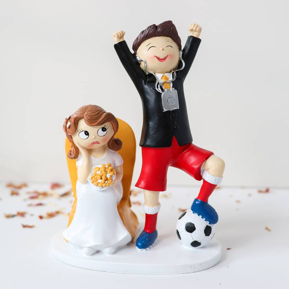 Figura tarta de boda Fútbol - Figuras tarta