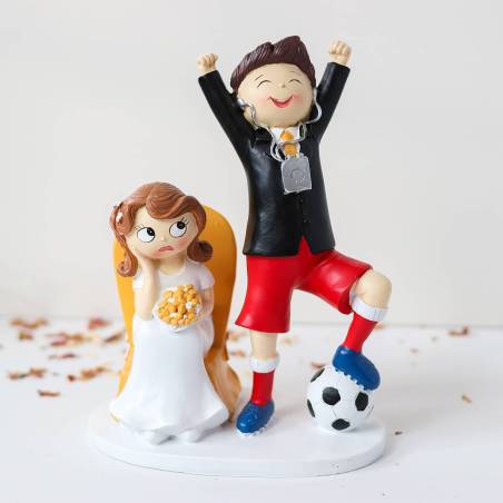 Figura tarta de boda Fútbol - Figuras tarta