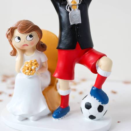 Figura tarta de boda Fútbol - Figuras tarta