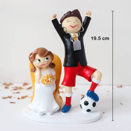 Figura tarta de boda Fútbol - Figuras tarta