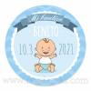 Pegatinas personalizadas para bautizo de niño - Pegatinas Y Etiquetas Personalizadas Bautizo
