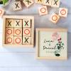 Juego 3 en raya personalizado con grabación "Amor" Detalles invitados boda - Juegos personalizados de boda