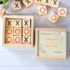 Juego 3 en raya personalizado con grabación "Naranja" Detalles invitados boda - Juegos personalizados de boda