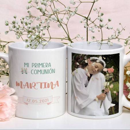 Taza personalizada primera comunión foto niña - Inicio
