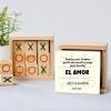 Juego 3 en raya personalizado con pegatina "Play" Detalles invitados boda - Juegos personalizados de boda