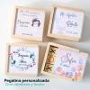 Juego 3 en raya personalizado con pegatina "Selva" Detalles invitados boda - Juegos personalizados de boda