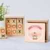 Juego 3 en raya personalizado con pegatina "Galleta" Detalles invitados bautizo - Juegos personalizados de bautizo
