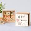 Juego 3 en raya personalizado con pegatina "Elefante Niña" Detalles invitados bautizo - Juegos personalizados de bautizo