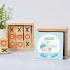 Juego 3 en raya personalizado con pegatina "Dulces Sueños" Detalles invitados bautizo - Juegos personalizados de bautizo