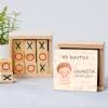 Juego 3 en raya personalizado con pegatina "Bebé Niña" Detalles invitados bautizo - Juegos personalizados de bautizo