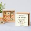Juego 3 en raya personalizado con pegatina "Ropa Bebé" Detalles invitados bautizo - Juegos personalizados de bautizo