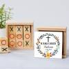 Juego 3 en raya personalizado con pegatina "Valeria" Detalles invitados comunión - Juegos personalizados de comunión