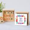 Juego 3 en raya personalizado con pegatina "Verano" Detalles invitados boda - Juegos personalizados de boda